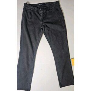 Jordache Skinny Jeans Womens Size 14 Gray Stretch Denim Mid Rise. (HL480)